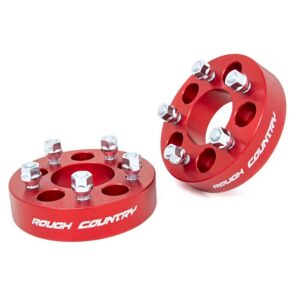 Espaciador de llanta de 1.5″ (5×5) para Jeep (Cherokee XJ/Wrangler TJ) – 1090RED (Rough Country)