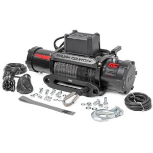 Winche eléctrico Rough Country 12000Lbs Pro Series (Piola sintética) – PRO12000S (Rough Country)
